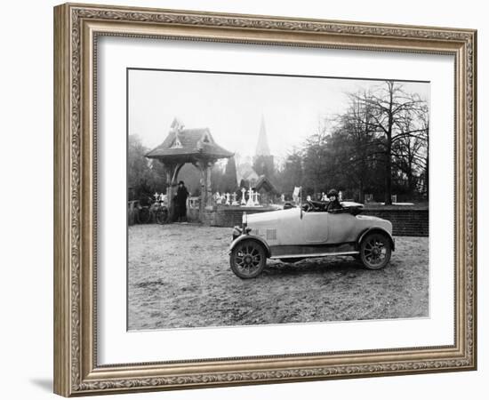 1922 11.9 Hp Calcott Outside a Church, (C1922)-null-Framed Photographic Print