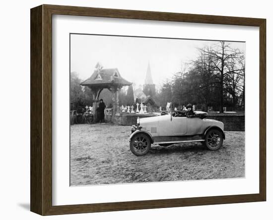 1922 11.9 Hp Calcott Outside a Church, (C1922)-null-Framed Photographic Print