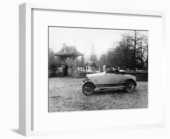 1922 11.9 Hp Calcott Outside a Church, (C1922)-null-Framed Photographic Print