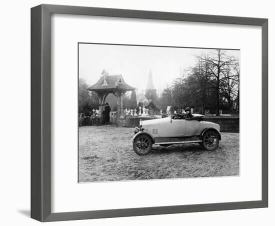 1922 11.9 Hp Calcott Outside a Church, (C1922)-null-Framed Photographic Print