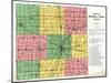 1922, Hamilton County Outline Map, Indiana, United States-null-Mounted Giclee Print