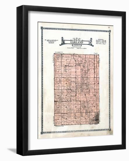 1922, Oakland Township, Nebraska, United States-null-Framed Giclee Print