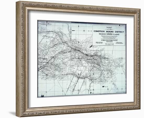 1922, Virginia City - Comstock Mining District, Nevada, United States-null-Framed Giclee Print