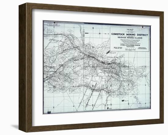 1922, Virginia City - Comstock Mining District, Nevada, United States-null-Framed Giclee Print