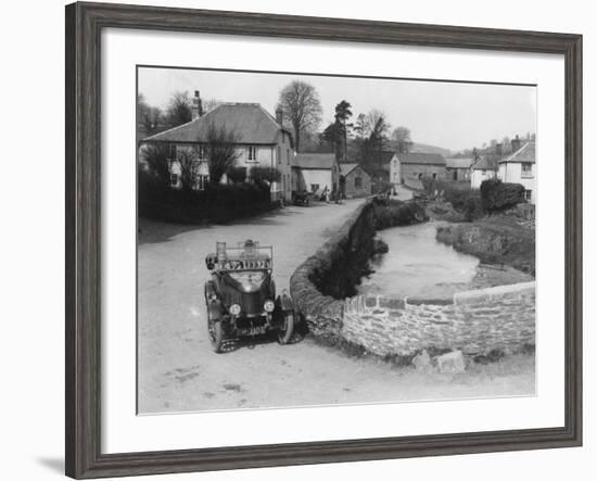 1923 Morris Bullnose at Exford in Somerset, (1920)-null-Framed Photographic Print