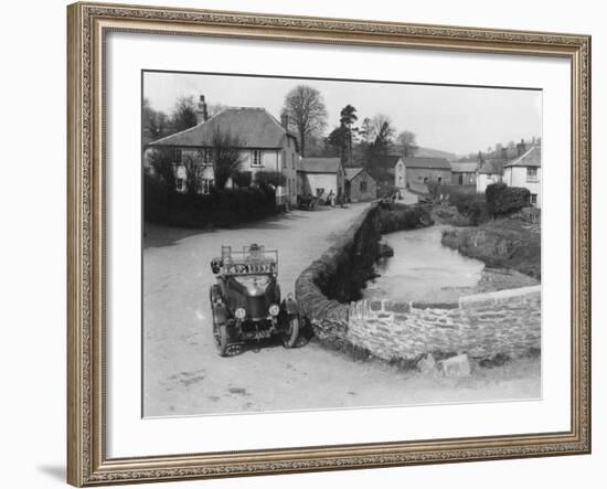 1923 Morris Bullnose at Exford in Somerset, (1920)-null-Framed Photographic Print