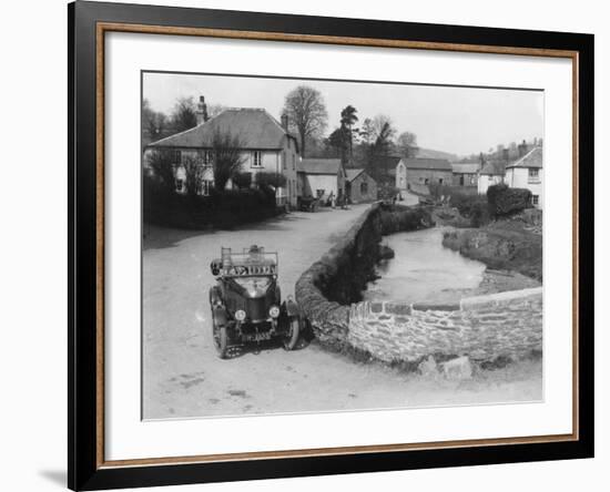 1923 Morris Bullnose at Exford in Somerset, (1920)-null-Framed Photographic Print