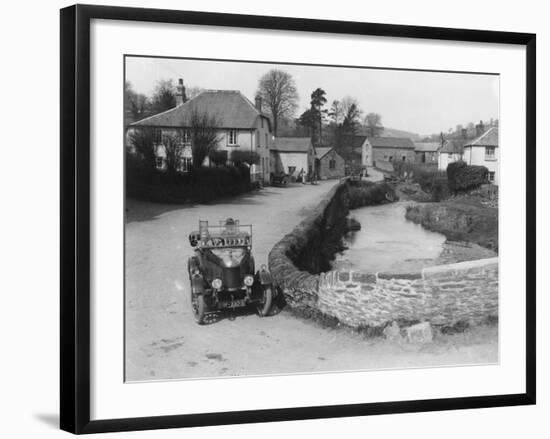 1923 Morris Bullnose at Exford in Somerset, (1920)-null-Framed Photographic Print