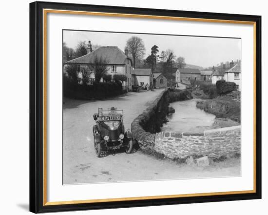 1923 Morris Bullnose at Exford in Somerset, (1920)-null-Framed Photographic Print