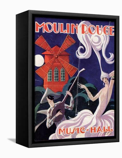 1924 Moulin Rouge Programme-Edouard Halouze-Framed Premier Image Canvas