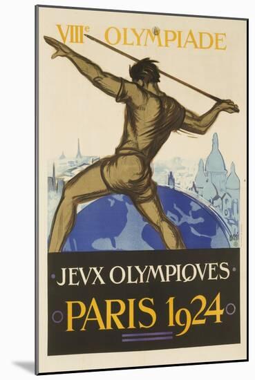 1924 Paris Summer Olymipcs-null-Mounted Giclee Print