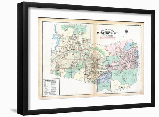 1924, West Roxbury, Boston, Massachusetts, United States-null-Framed Giclee Print