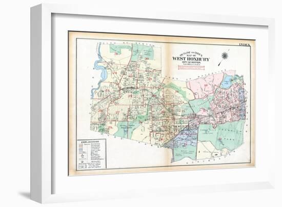 1924, West Roxbury, Boston, Massachusetts, United States-null-Framed Giclee Print