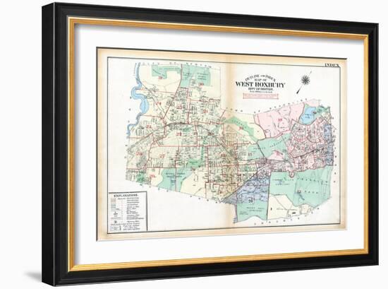 1924, West Roxbury, Boston, Massachusetts, United States-null-Framed Giclee Print