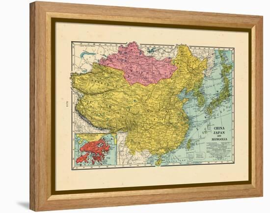 1925, China, Japan, Mongolia, North Korea, South Korea, Asia, China-null-Framed Premier Image Canvas