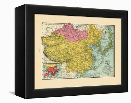 1925, China, Japan, Mongolia, North Korea, South Korea, Asia, China-null-Framed Premier Image Canvas