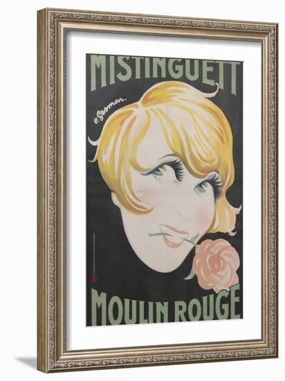 1925 Mistinguett Moulin Rouge-Charles Gesmar-Framed Giclee Print