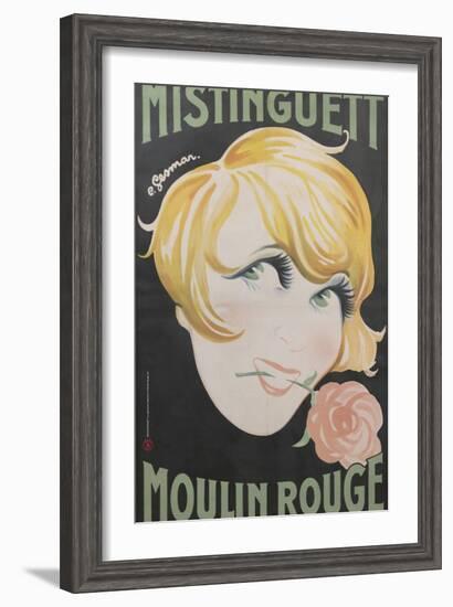 1925 Mistinguett Moulin Rouge-Charles Gesmar-Framed Giclee Print