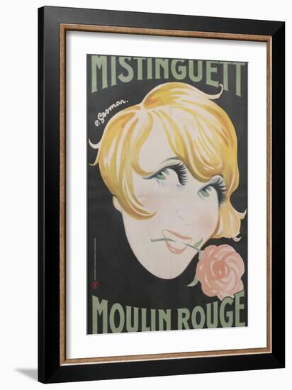 1925 Mistinguett Moulin Rouge-Charles Gesmar-Framed Giclee Print
