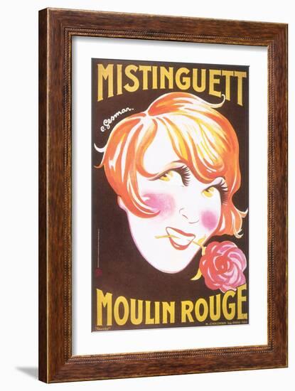 1925 Mistinguett (yellow)-Charles Gesmar-Framed Giclee Print