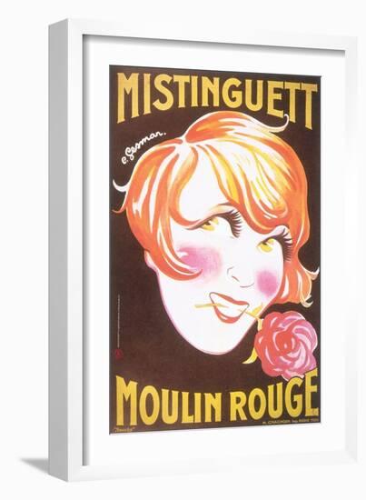 1925 Mistinguett (yellow)-Charles Gesmar-Framed Giclee Print