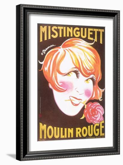 1925 Mistinguett (yellow)-Charles Gesmar-Framed Giclee Print