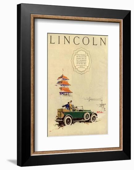 1925 Model L Lincoln-1-null-Framed Art Print