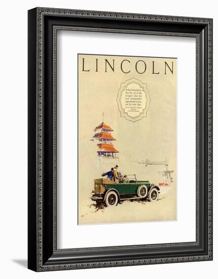 1925 Model L Lincoln-1-null-Framed Art Print