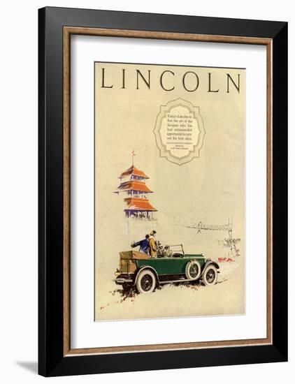 1925 Model L Lincoln-1-null-Framed Art Print