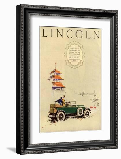 1925 Model L Lincoln-1-null-Framed Art Print