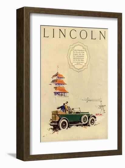 1925 Model L Lincoln-1-null-Framed Art Print