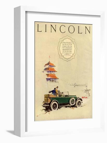 1925 Model L Lincoln-1-null-Framed Art Print