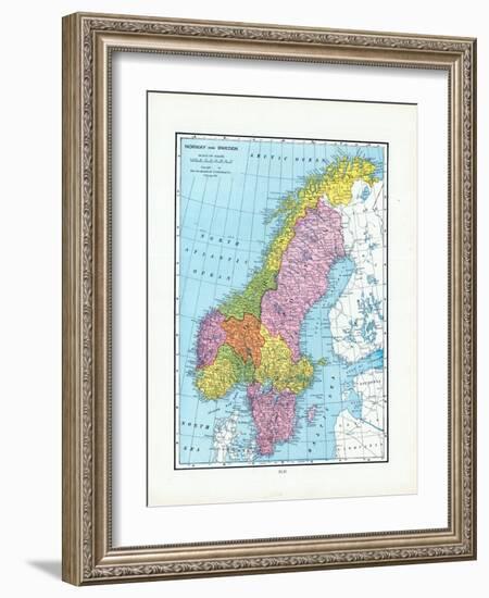 1925, Norway, Sweden, Europe-null-Framed Giclee Print