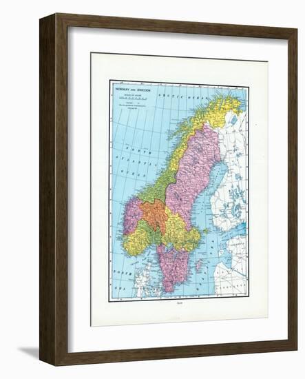 1925, Norway, Sweden, Europe-null-Framed Giclee Print