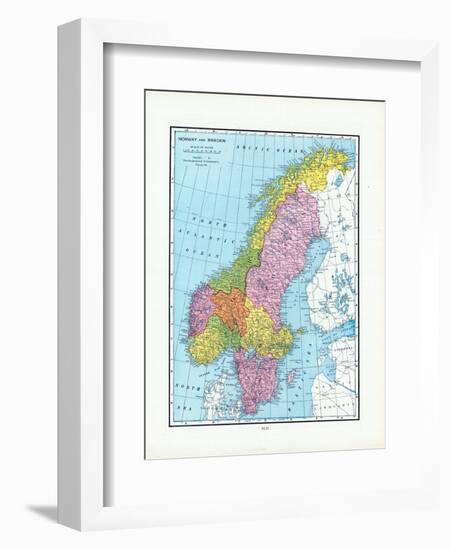 1925, Norway, Sweden, Europe-null-Framed Giclee Print