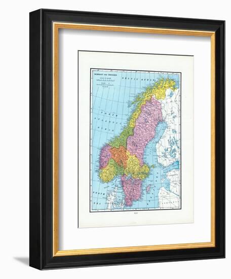 1925, Norway, Sweden, Europe-null-Framed Giclee Print