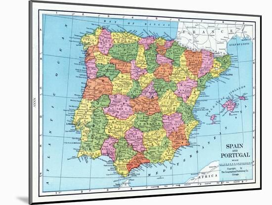 1925, Portugal, Spain, Europe-null-Mounted Giclee Print