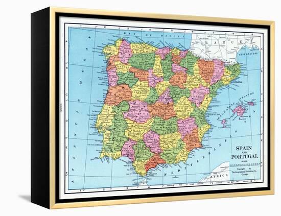 1925, Portugal, Spain, Europe-null-Framed Premier Image Canvas