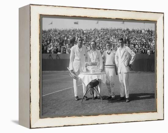 1926 American Davis Cup Team with their Trophy-null-Framed Stretched Canvas