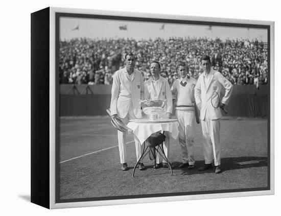 1926 American Davis Cup Team with their Trophy-null-Framed Stretched Canvas