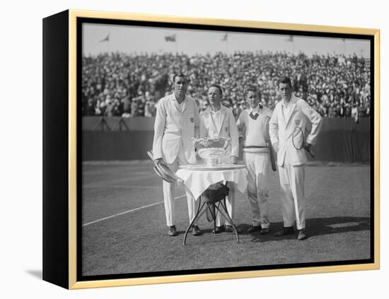 1926 American Davis Cup Team with their Trophy-null-Framed Stretched Canvas