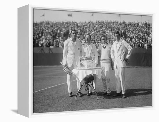 1926 American Davis Cup Team with their Trophy-null-Framed Stretched Canvas