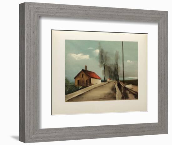 1926 - La Route De Brezolles-Maurice De Vlaminck-Framed Collectable Print