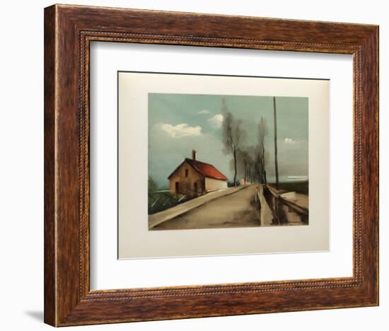 1926 - La Route De Brezolles-Maurice De Vlaminck-Framed Collectable Print