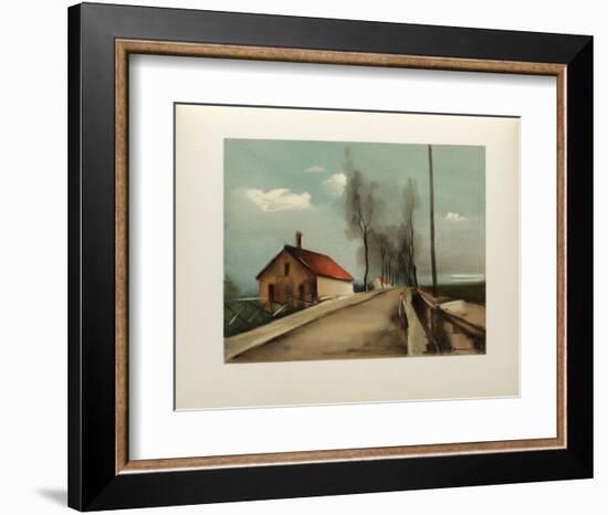 1926 - La Route De Brezolles-Maurice De Vlaminck-Framed Collectable Print