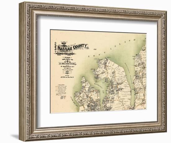 1927, Great Neck, Port Washington, Glen Cove, Sea Cliff, Little Neck Bay, Manhasset Bay-null-Framed Giclee Print