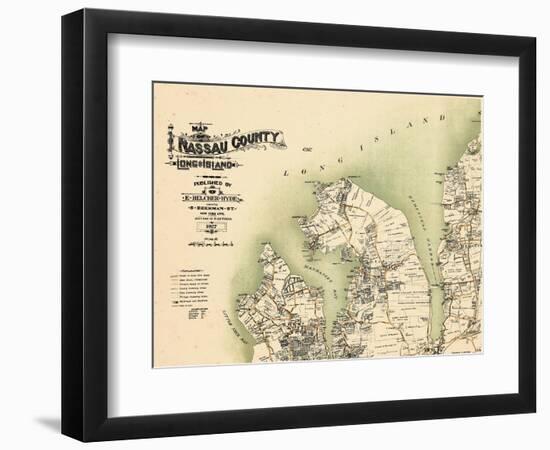 1927, Great Neck, Port Washington, Glen Cove, Sea Cliff, Little Neck Bay, Manhasset Bay-null-Framed Giclee Print