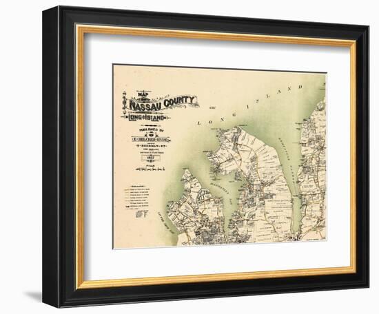 1927, Great Neck, Port Washington, Glen Cove, Sea Cliff, Little Neck Bay, Manhasset Bay-null-Framed Giclee Print