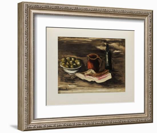 1927 - Nature morte au lard-Maurice De Vlaminck-Framed Collectable Print