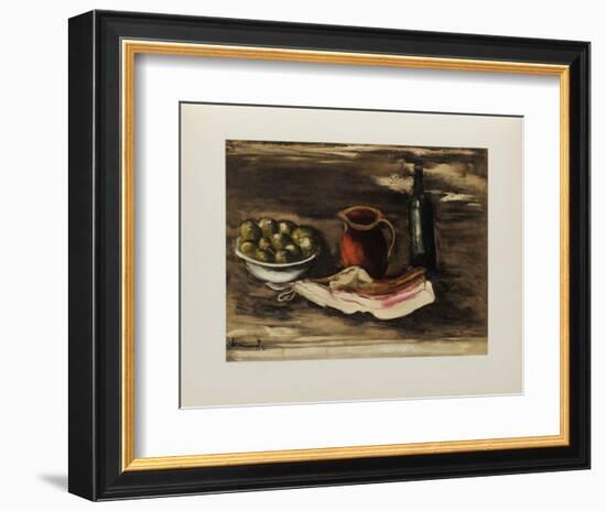 1927 - Nature morte au lard-Maurice De Vlaminck-Framed Collectable Print